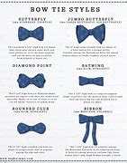 Image result for Bow Tie Size