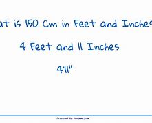 Image result for 150 Cm to Feet Height