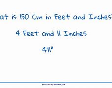 Image result for 150 Cm to Feet