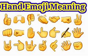 Image result for Hand Emoji Meanings Cheat Sheet