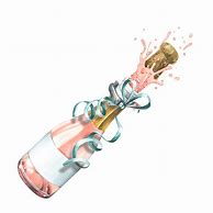 Image result for Image of Holding a Bottle Pink Champagne