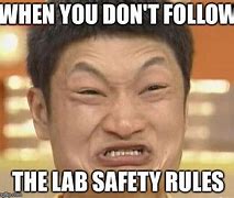 Image result for Lab Safety Rules Memes