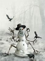 Image result for Evil Snowman Drawing