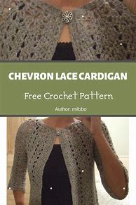 Image result for Chevron Crochet Cardigan Pattern