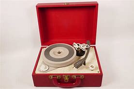 Image result for Vintage Suitcase Record Player