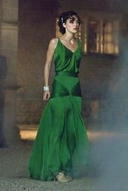 Image result for Liz Truss Green Dress