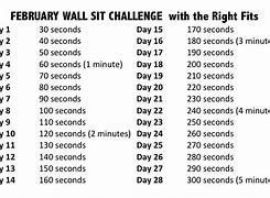 Image result for 30-Day Wall Sit Challenge