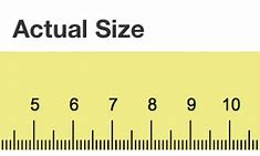 Image result for 7 Inch Ruler Actual Size