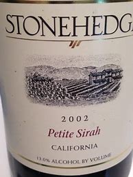 Image result for Stonehedge Petite Sirah Reserve