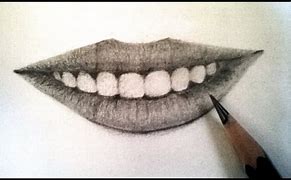 Image result for Realistic Smile Lips Drawing