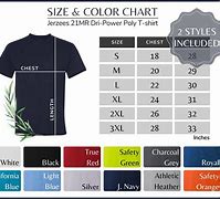 Image result for Jerzees T-Shirts Size Chart
