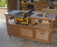 Image result for Large Portable Table Saw Stand