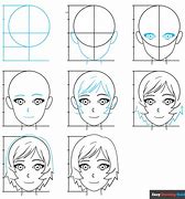 Image result for Anime Face Drawing Steps