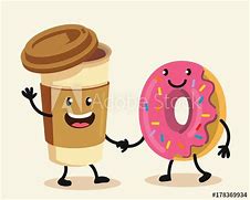Image result for Funny Break Image with Coffee and Donuts