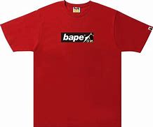 Image result for Red BAPE Tee