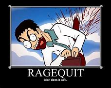 Image result for Rage Quit Cartoon Pic