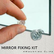 Image result for Clips to Hold Mirror On Wall