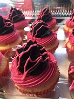Image result for Pink and Black Cupcakes