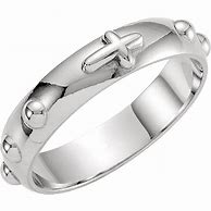 Image result for Silver Rosary Ring