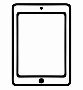 Image result for iPad Cartoon Black and White