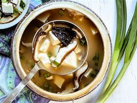 Image result for Miso Soup with Tofu and Bakchoi