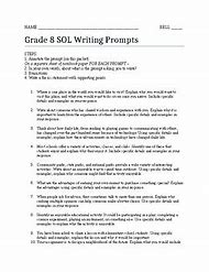 Image result for 8th Grade Writing Prompts