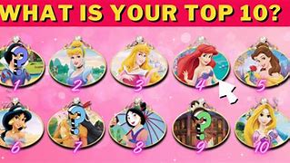 Image result for 10 Disney Princesses Names