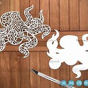 Image result for Cricut Octopus Scroll SVG