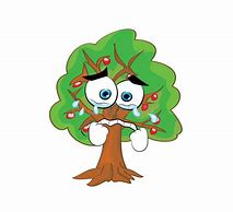 Image result for Illustration of a Sad Apple Tree