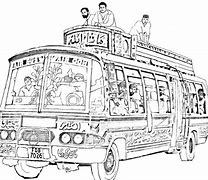 Image result for Pakistan Bus Skech