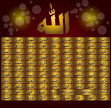 Image result for 99 Names of Allah in Order