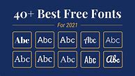 Image result for Favorite Free Fonts