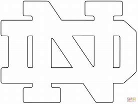 Image result for Notre Dame Football Logo Coloring Pages