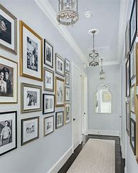 Image result for Hallway Gallery Wall Shelves
