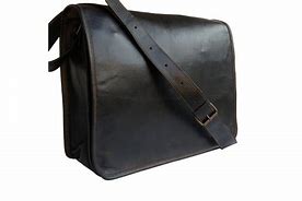 Image result for Black Leather Messenger Bag