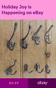 Image result for Wrought Iron Coat Hooks