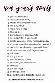 Image result for New Year Goals Ideas