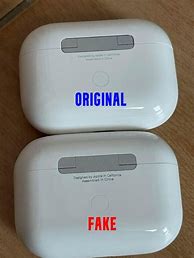Image result for Real vs Fake Apple Air Pods 4 Box