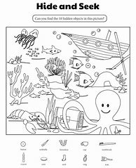 Image result for Preschool Hidden Objects Worksheets
