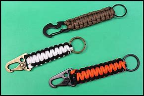Image result for Paracord Keychain with Carabiner