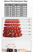 Image result for Size Chart for Beads