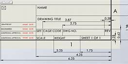 Image result for Title Box SolidWorks Dimension