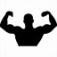 Image result for Muscle Man Silhouette