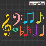 Image result for Colorful Music Notes Clip Art