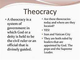 Image result for Types of Theocracy