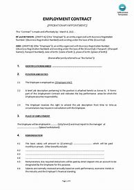Image result for Company Employee Contract Agreement Sample
