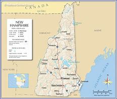 Image result for New Hampshire State Map