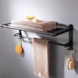 Image result for Wall Mounted Towel Rack Black