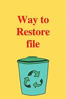 Image result for Recover Recycle Bin