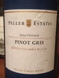 Image result for Peller Estates Pinot Gris Heritage Series